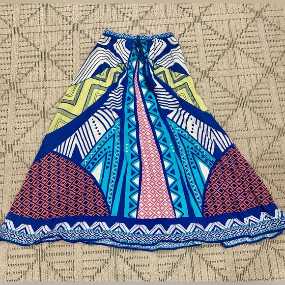 Flying Tomato Blue Multicolor  Maxi Skirt size Small - Picture 2 of 5